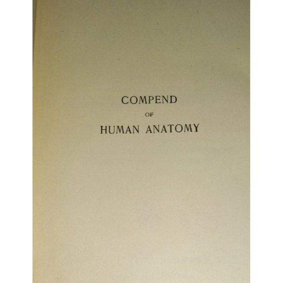 Vtg Compend of Human Anatomy Hardcover Book 8th Ed 1953 Dr Sam Potter - Picture 2 of 7